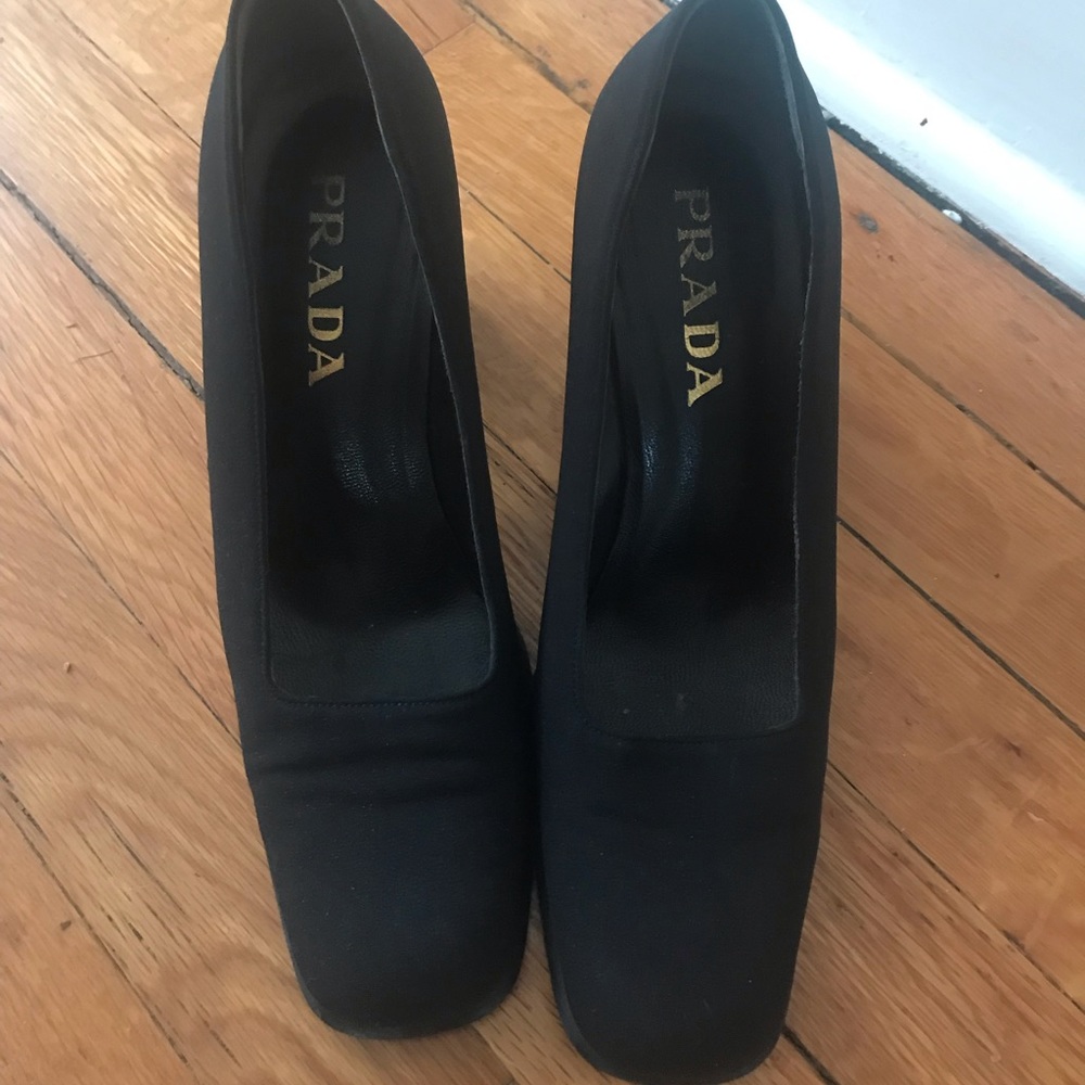 Prada black heels